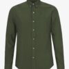 HEMD ORGANIC BUTTON DOWN SHIRT SEAWEED G
