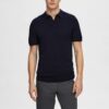 POLO 16092437 SLHBERG SS KNIT NAVY BLAZE