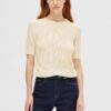 PULLOVER 16092292 SLFELINNA NEW SS TOP BIRCH