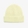 MÜTZE MERINO WOOL BEANIE SOFT YELLOW