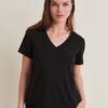 SHIRT JOLINE V-NECK BLACK