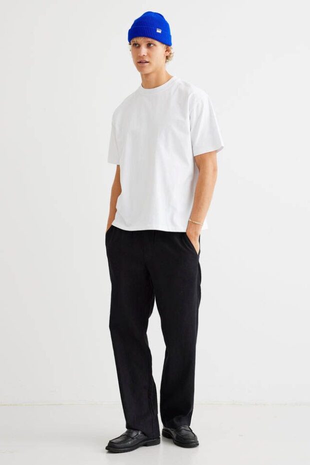 HOSE WBEIK LINEN PANT BLACK