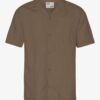 HEMD LINEN SHORT SLEEVED SHIRT CEDAR BRO