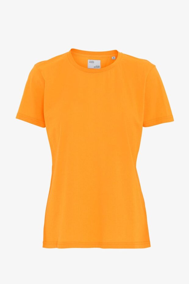 SHIRT WOMEN LIGHT ORGANIC TEE SUNNY ORANG