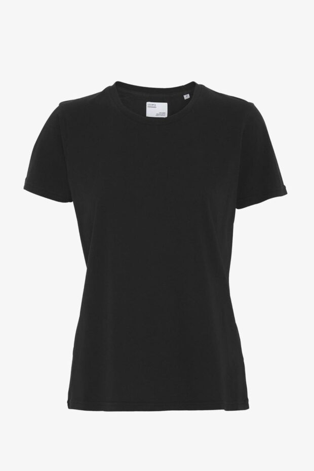 SHIRT WOMEN LIGHT ORGANIC TEE DEEP BLACK