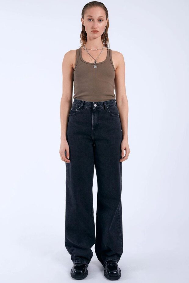 JEANS DONNA RETRO BLACK