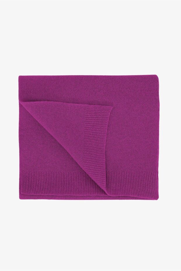 SCHAL MERINO WOOL SCARF MAGENTA