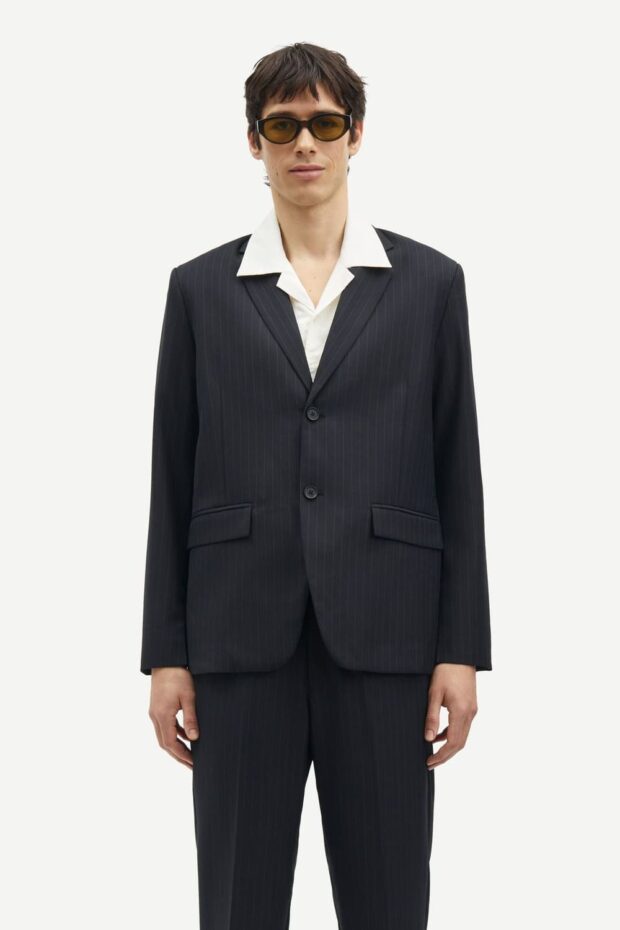 SAKKO SACHO BLAZER 15348 BLACK PINSTRIPE