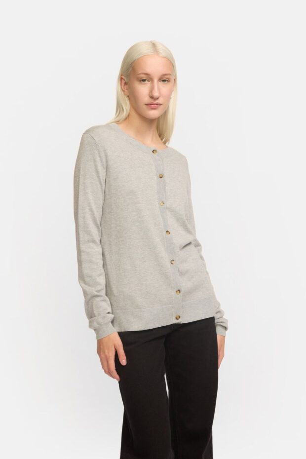 WESTE SRMARLA CARDIGAN LIGHT GREY