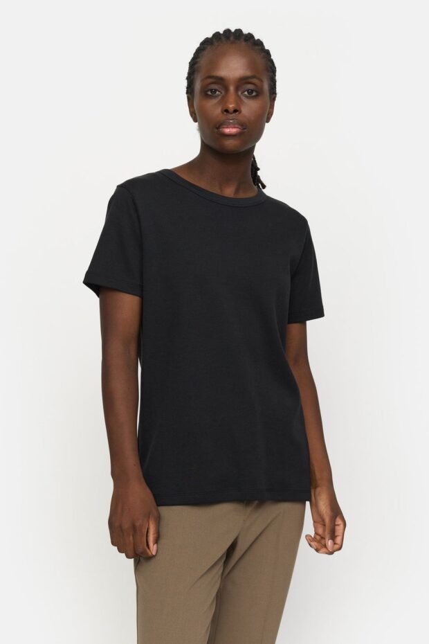 SHIRT SRHELLA T-SHIRT GOTS BLACK