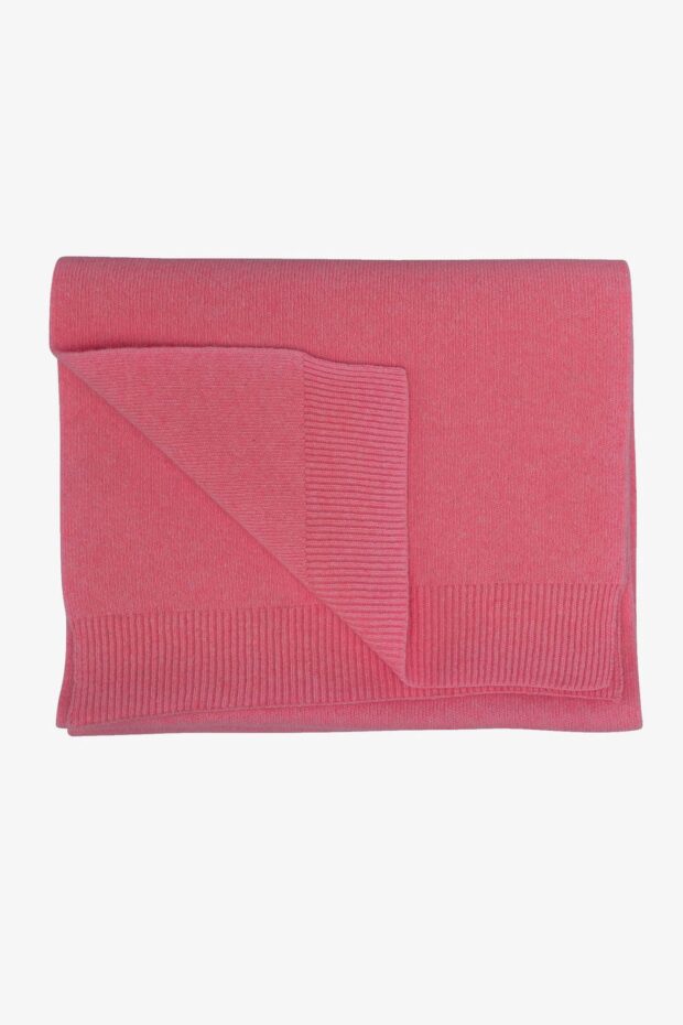 SCHAL MERINO WOOL SCARF RASPBERRY PINK