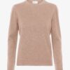 PULLOVER WOMEN LIGHT MERINO WOOL CREW HONEY