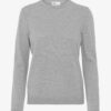 PULLOVER WOMEN LIGHT MERINO WOOL CREW HEATHER