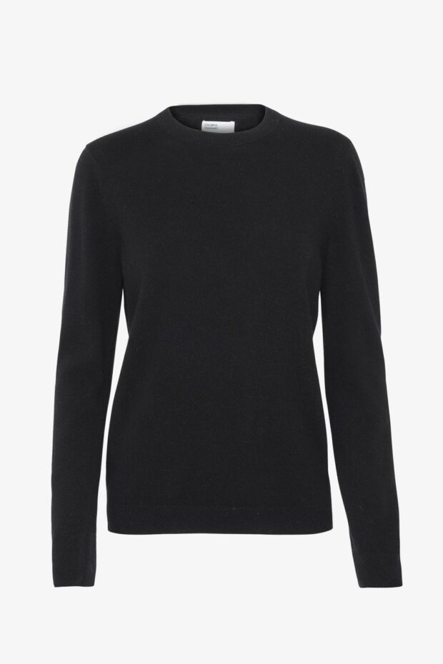 PULLOVER WOMEN LIGHT MERINO WOOL CREW DEEP