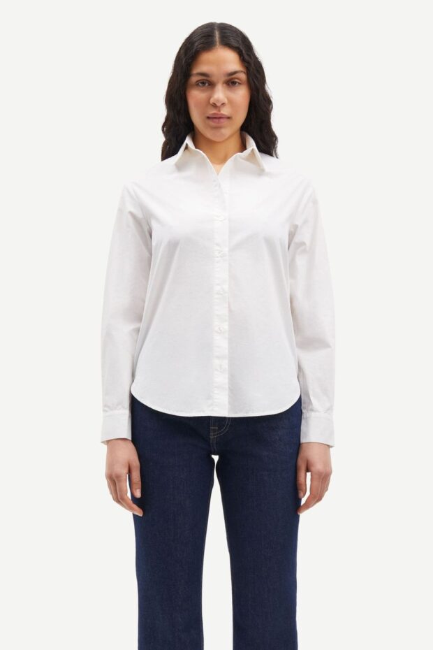 BLUSE SAMADISONI SHIRT 15090 WHITE