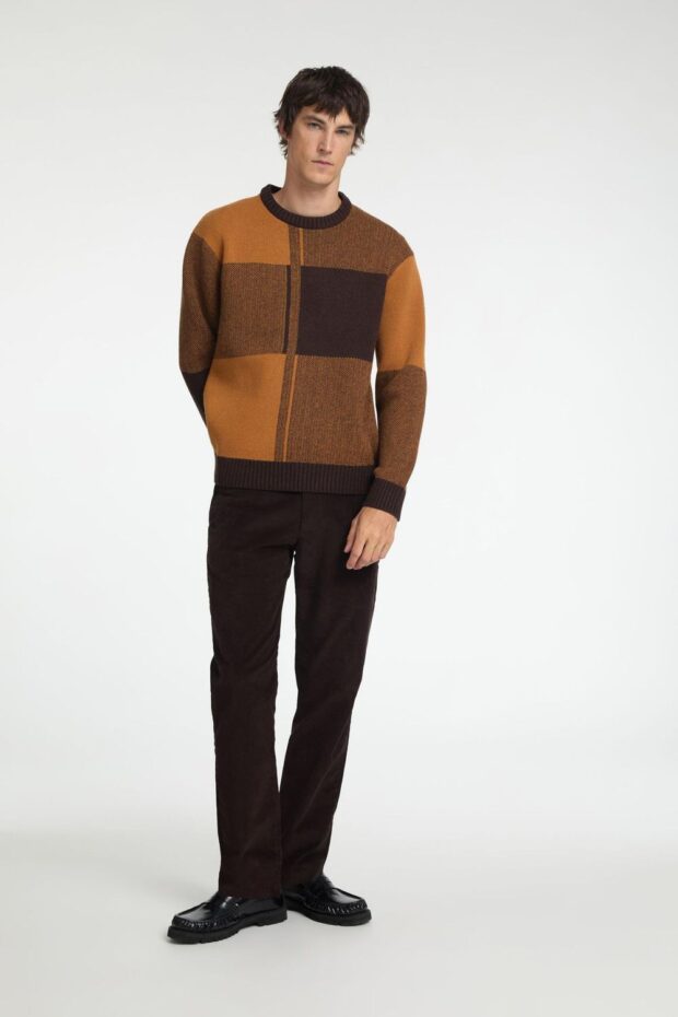 HOSE 16090142 SLH196 STRAIGHT CHOCOLAT