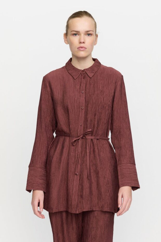 BLUSE SRLOTTIE SHIRT DEEP MAHOGANY
