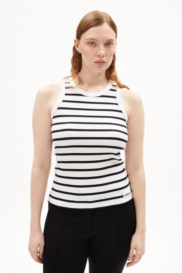 SHIRT 30006917 KANITAA STRIPES 307 WHITE-