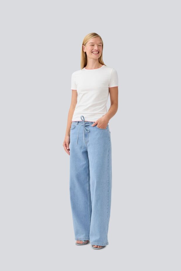 HOSE ISOLDEMD SOLID PANTS LIGHT BLUE WAS