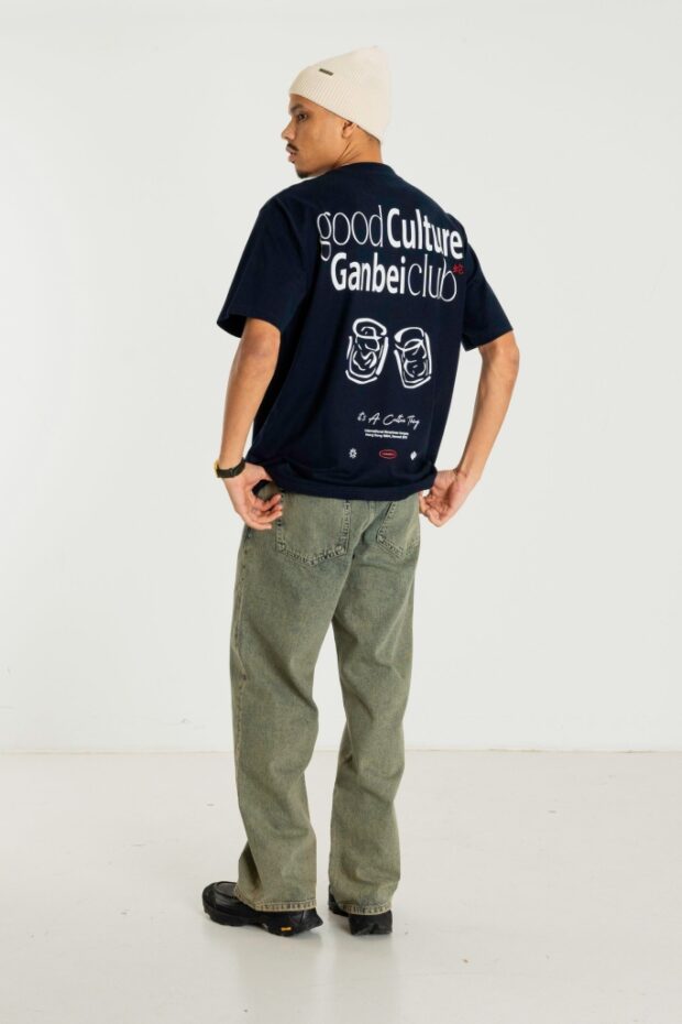 SHIRT WBBAINE GANBEI TEE NAVY BLAZER