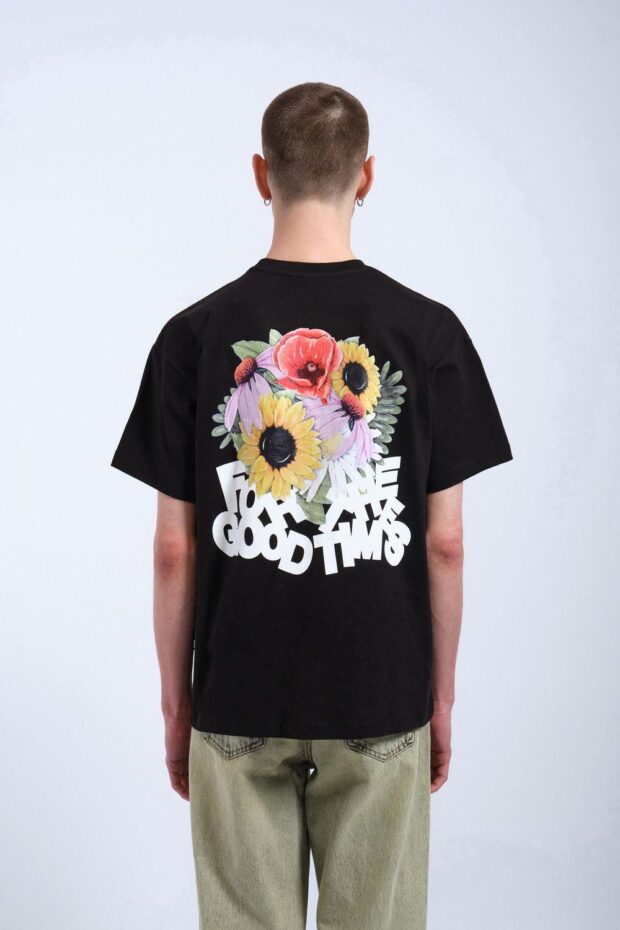 SHIRT TROOPER TEE BLACK FLOWER TIMES