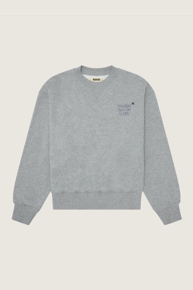 SWEATER WBCUBE ZHEN CREW GREY MELANGE