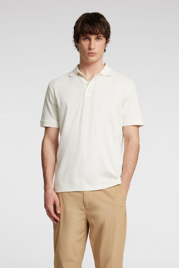 16096767 SLHPAUL JACQUARD EGRET1.jpg POLO 16096767 SLHPAUL JACQUARD EGRET