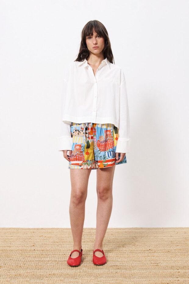 SHORT ANNEA MARCHE BLEU