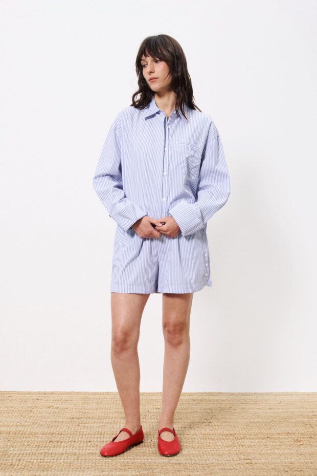 SHORT CYANA BLEU CLAIR