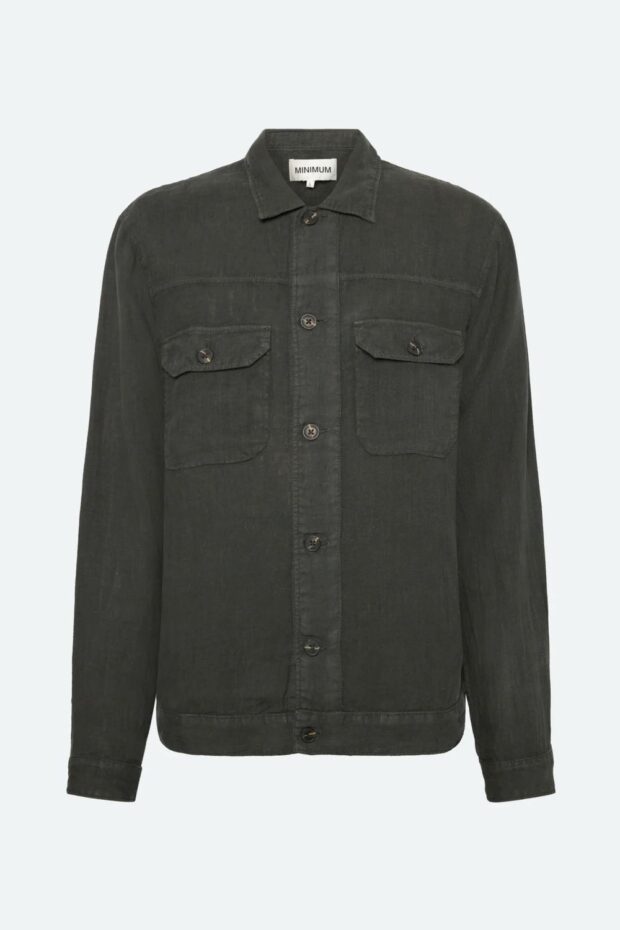 HEMD MICAH OVERSHIRT BLACK INK