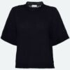 SHIRT LILY CROCHET T-SHIRT BLACK