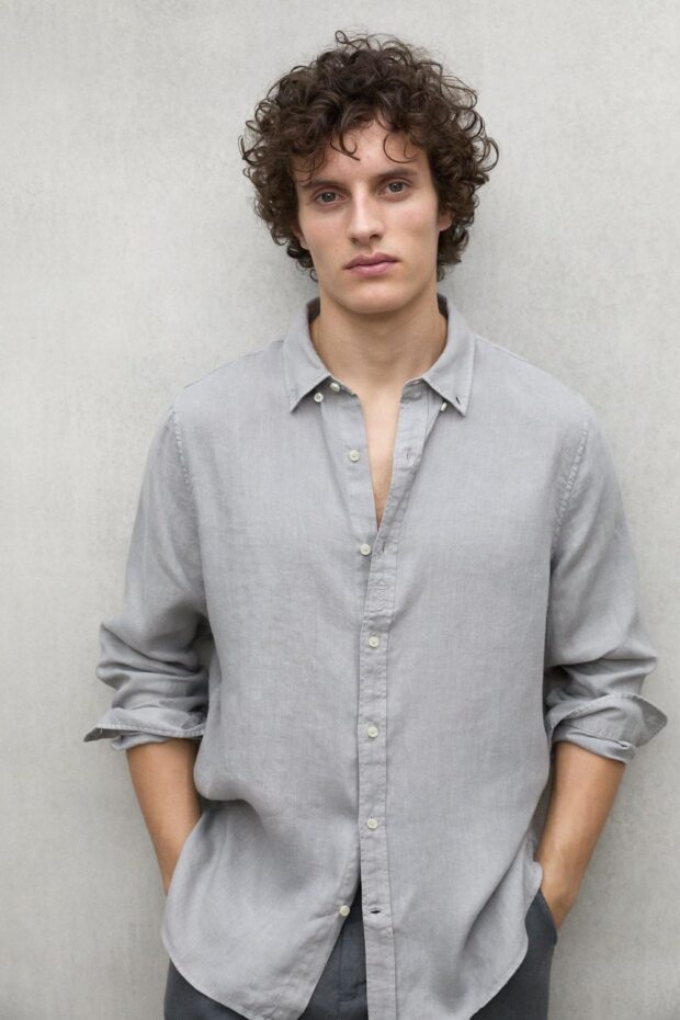 HEMD MALIBUALF SHIRT VAPOUR GREY