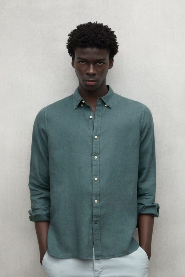 HEMD MALIBUALF SHIRT GREEN SHADOW