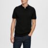 POLO 16092437 SLHBERG SS KNIT BLACK