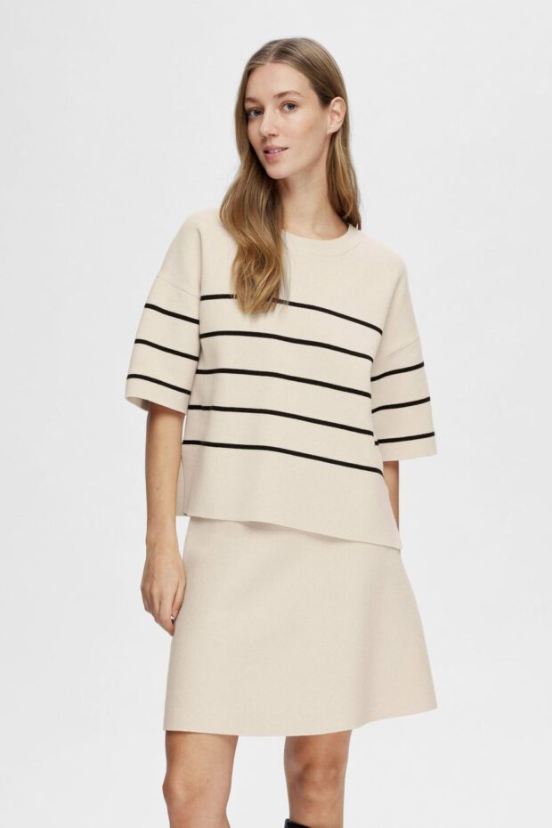 PULLOVER 16092337 SLFIVA 2/4 BIRCH