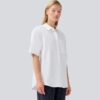 BLUSE MAUDEMD SS SHIRT SOFT WHITE
