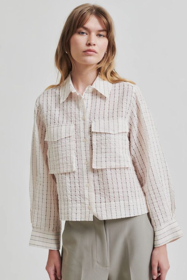 BLUSE ESTERS POCKET SHIRT COCONUT