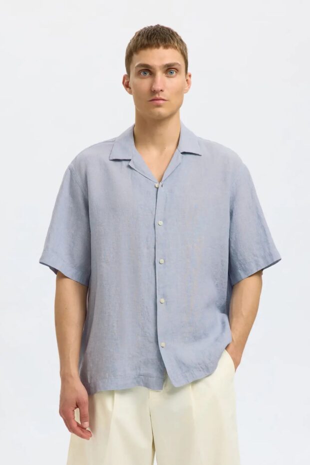 16096908 SLHRLXKYLIAN LINEN BLUE FO2.jpg HEMD 16096908 BLUE FOG