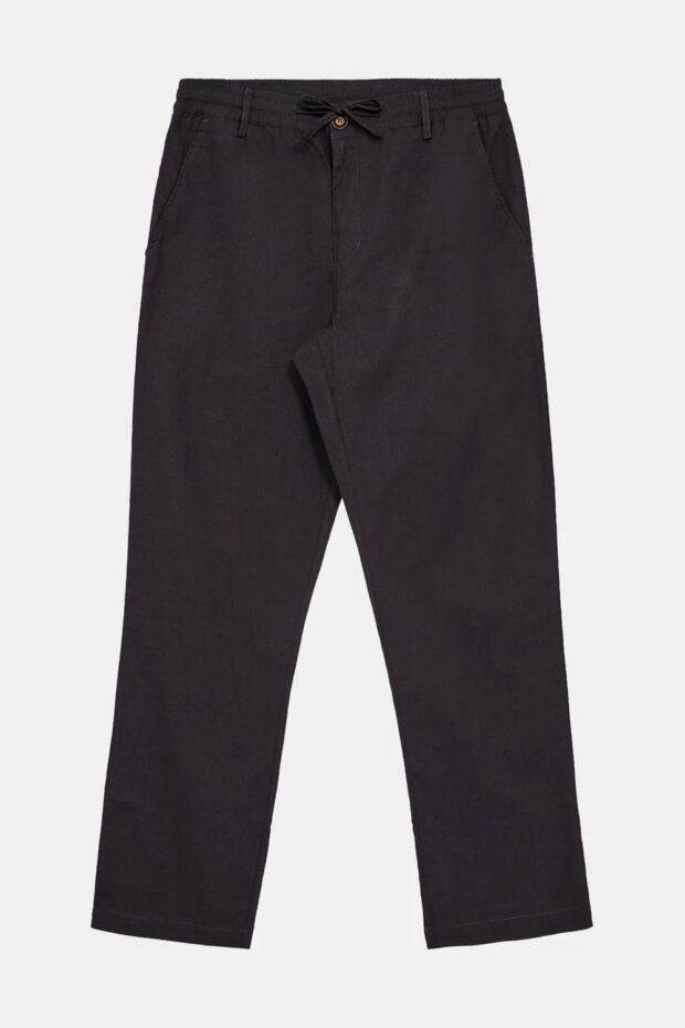AKJAN COT:LINEN ELA PANTS DARK GREY1.jpg HOSE AKJAN COT/LINEN ELA PANTS DARK GREY