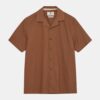 HEMD AKLEO S/S COT/LINEN CHIPMUNK