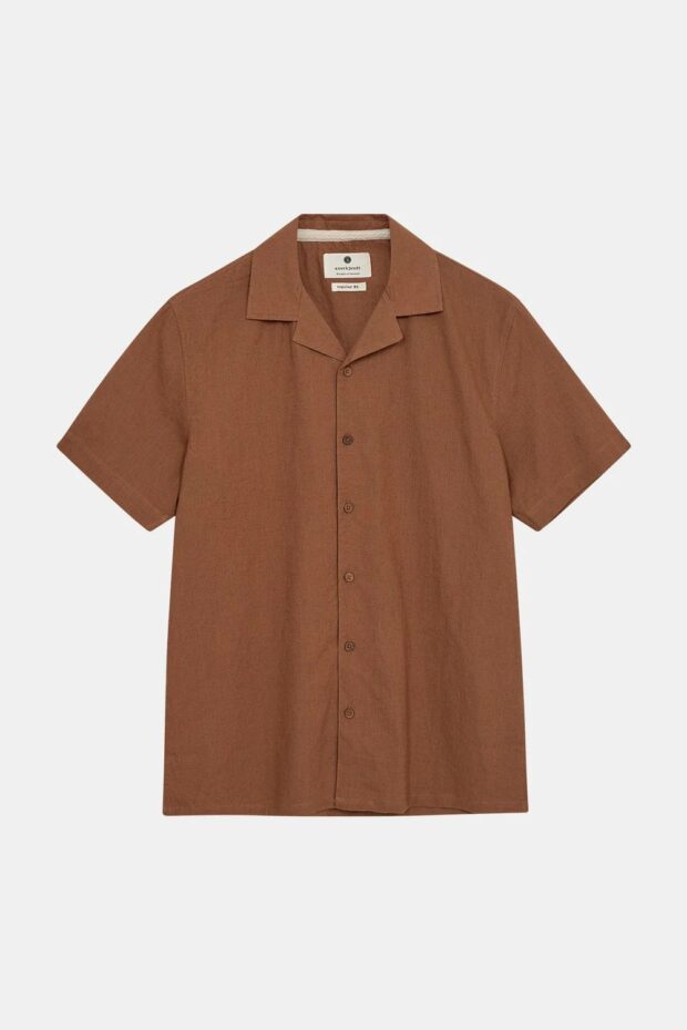 AKLEO S:S COT:LINEN CHIPMUNK1.jpg HEMD AKLEO S/S COT/LINEN CHIPMUNK