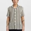 HEMD AKLEON JACQUARD S/S SHIRT CAVIAR