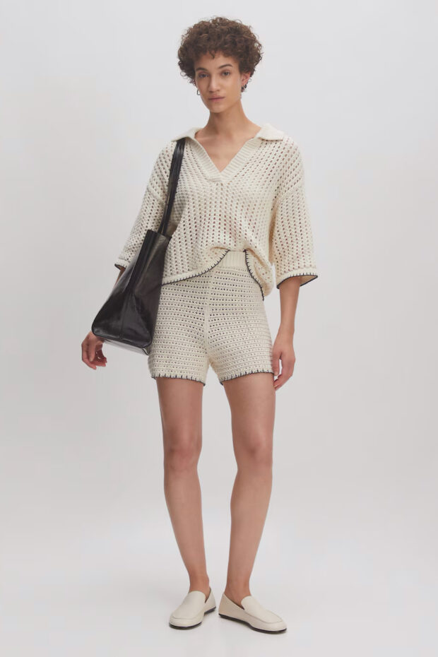 SHORT HEINKE SHORTS SOLID GARDENIA