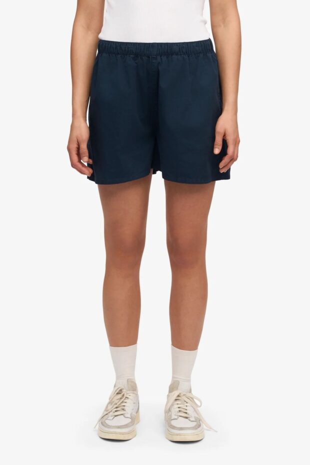 SHORTS WOMEN ORGANIC TWILL SHORTS NAVY BLU
