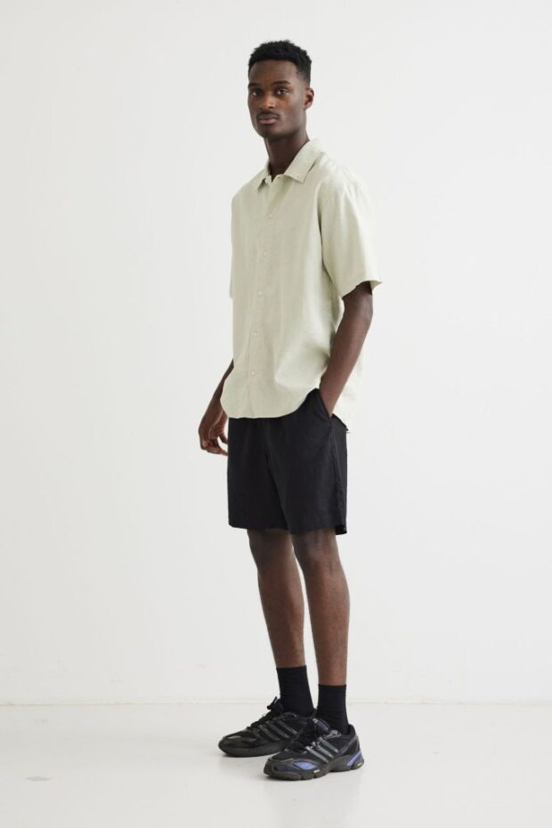 SHORT WBBOMMY LINEN BLACK