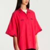 BLUSE WBLUNA EMBROID SHIRT PINK