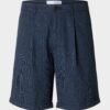 SHORT 16096689 SLHREGULAR-RON LINEN SHORT
