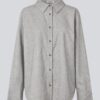 BLUSE KALEMMD OVERSHIRT GREY MELANGE