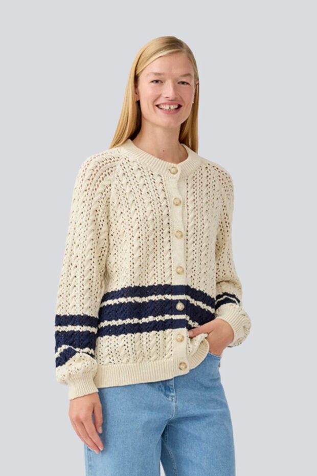 CARDIGAN METTEMD CARDIGAN SUMMER SAND