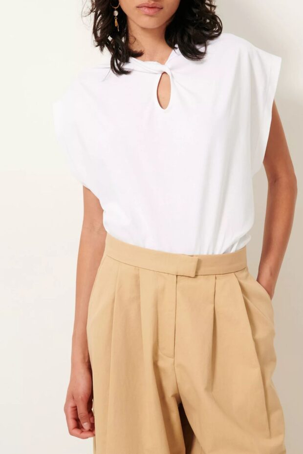 SHIRT TWIST & SHOUT OPTICAL WHITE